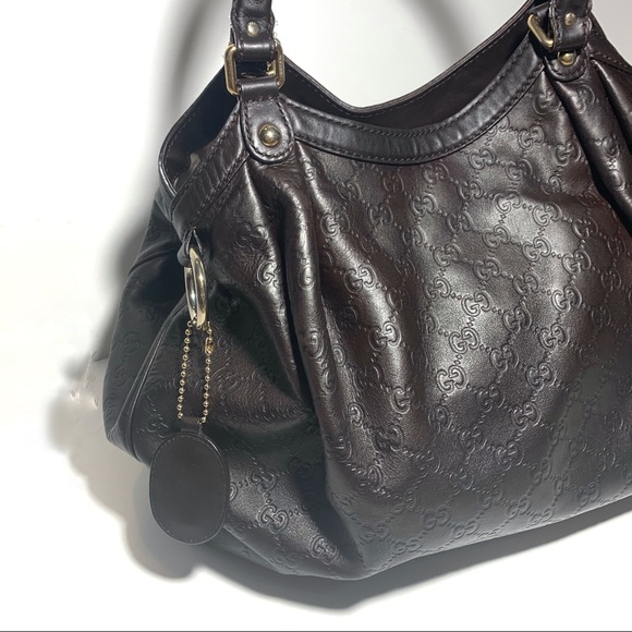 Gucci Guccisima Sukey Large Leather Tote Brown - Picture 2 of 8